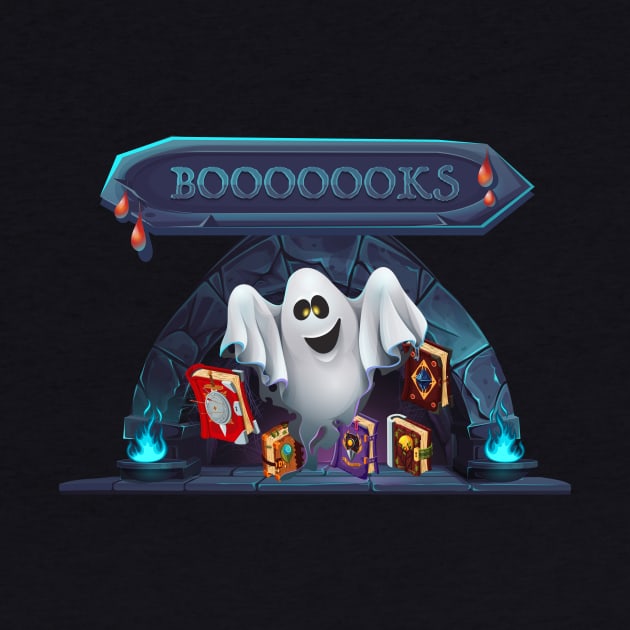 Boooook! Halloween Books Lover Ghost Love Books by anubis1986